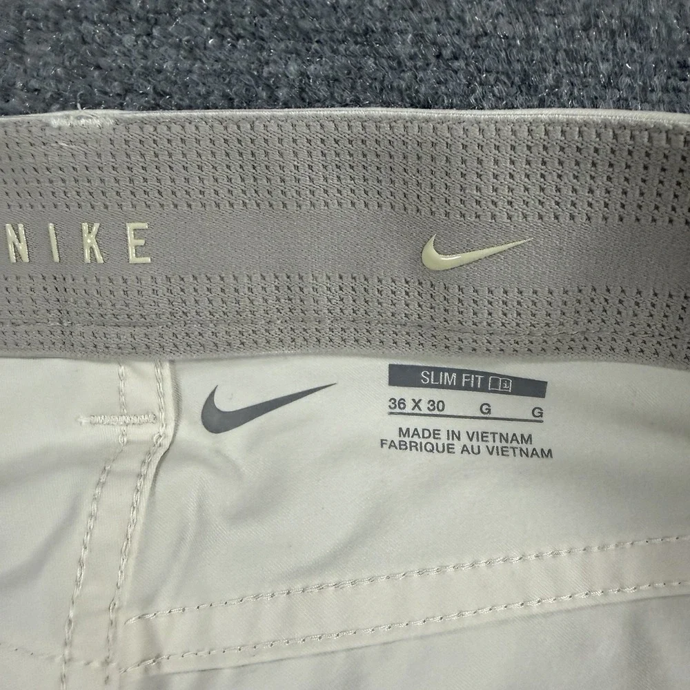 Nike Pants Mens 36x29 Beige Performance Stretch Golf Slim Fit